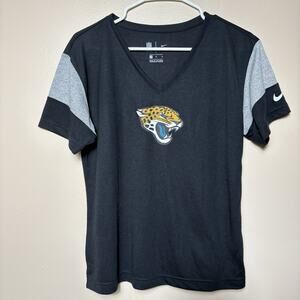 NIke Dri-Fit NFL Jacksonville Jaguars Women's T-Shirt Size M Black/Gray Football